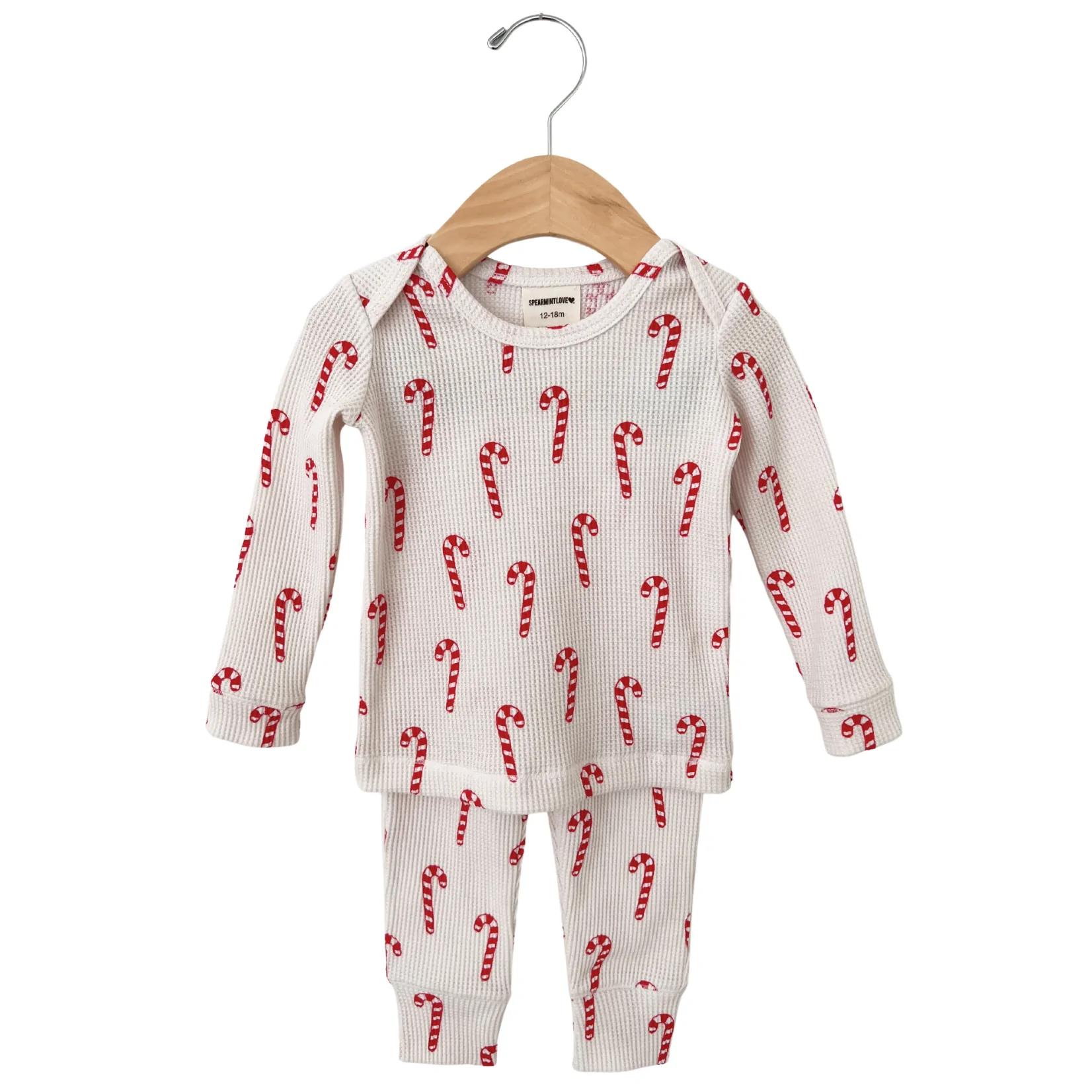 Girls candy cane pajamas best sale