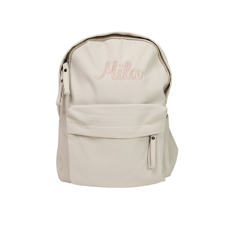 Personalized Toddler Backpack I Greige