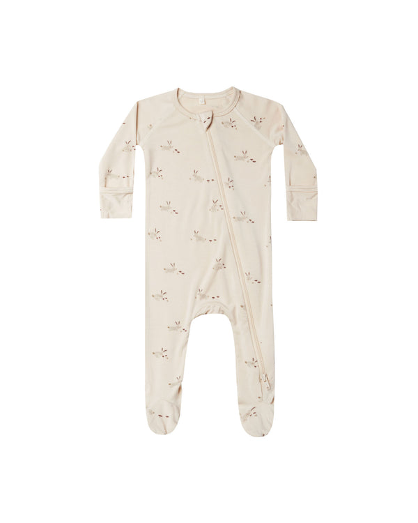 Pyjama À Pieds Et Zip en Bamboo | Bunnies