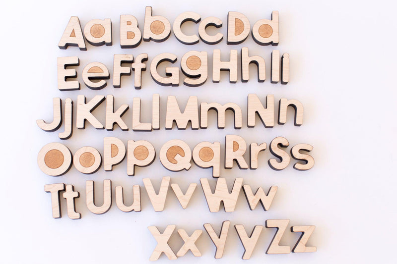 Classic Uppercase Alphabet Puzzle-Puzzle-This & That ETC.-Mili & Lilies