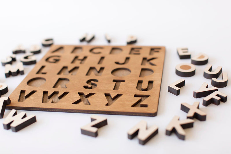 Classic Uppercase Alphabet Puzzle-Puzzle-This & That ETC.-Mili & Lilies