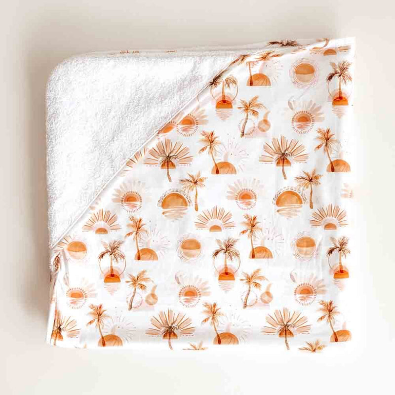 Organic Hooded Baby Towel - Paradise