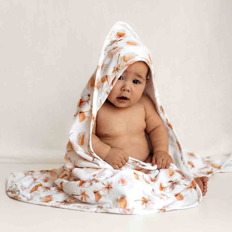 Organic Hooded Baby Towel - Paradise