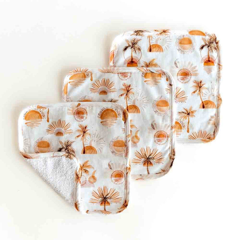 Organic Washcloths 3 Pack - Paradise