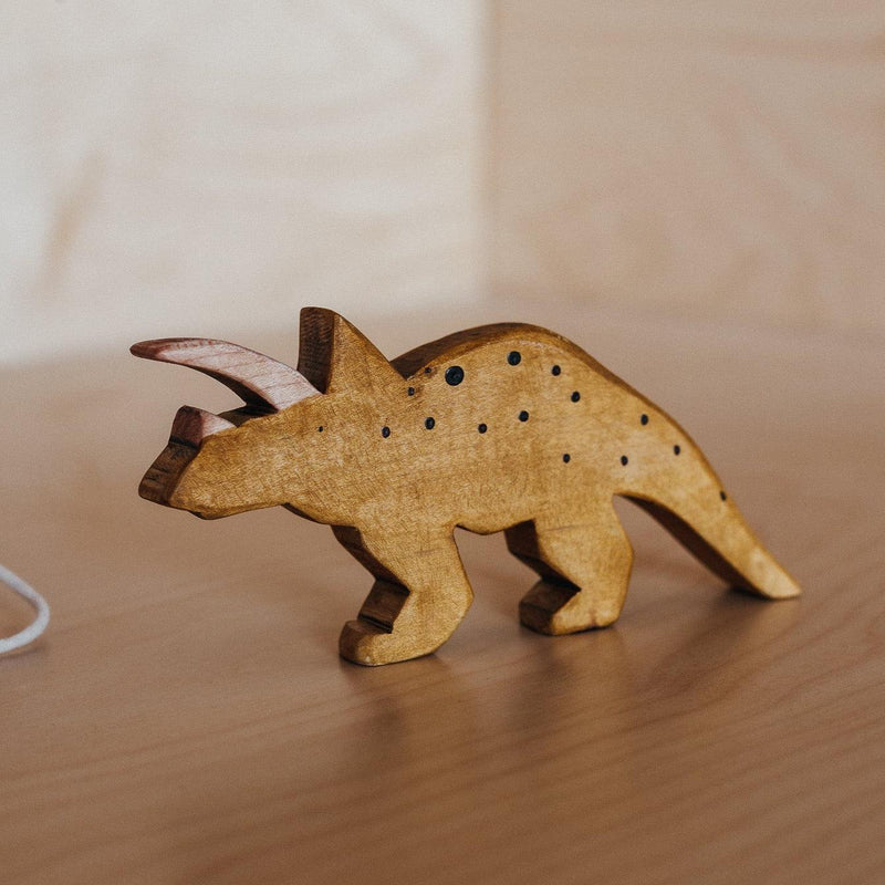 Timothy The Triceratops-Wood toy-The Woodlands-Mili & Lilies