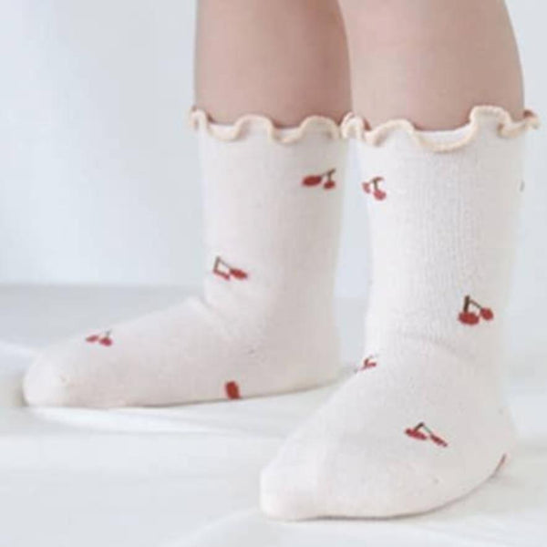 Socks - Cherry-Socks-Miso-Mili & Lilies