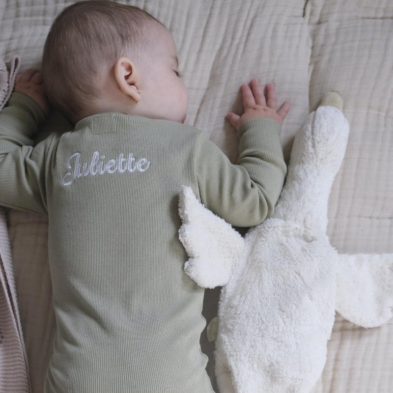 Personalized Embroidered Footed Pyjama - Dewkist-FOOTIE-Personalized Clothing-Mili & Lilies
