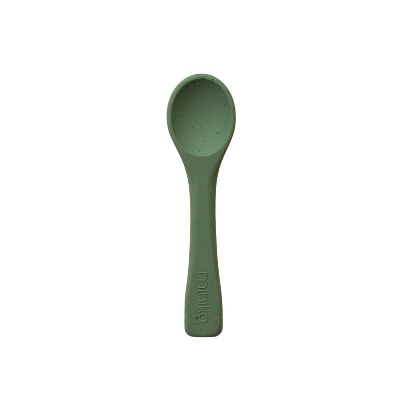 Silicone spoon - Leaf-Silicone spoon-Minika-Mili & Lilies