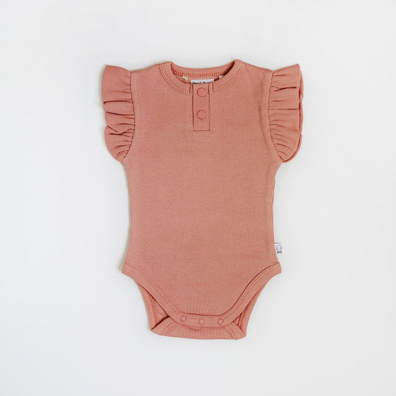 Personalized Embroidered Short Sleeve Bodysuit - Rose-BODYSUIT-Personalized Clothing-Mili & Lilies