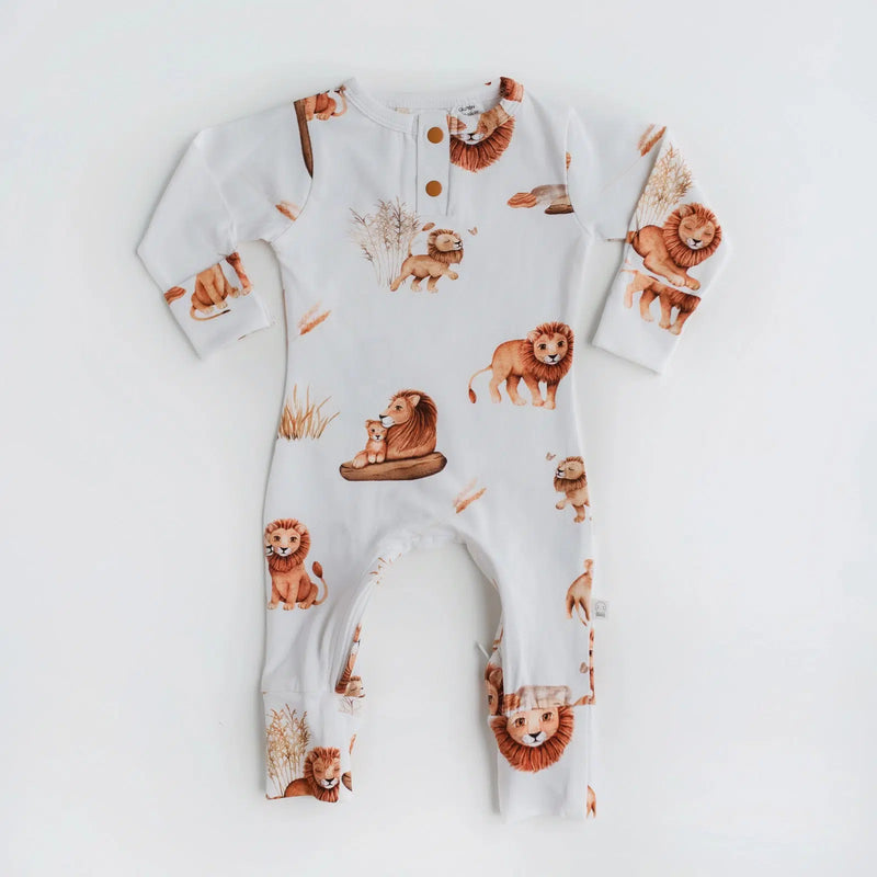 Footed Pyjama - Lion-FOOTIE-SNUGGLE HUNNY-Mili & Lilies