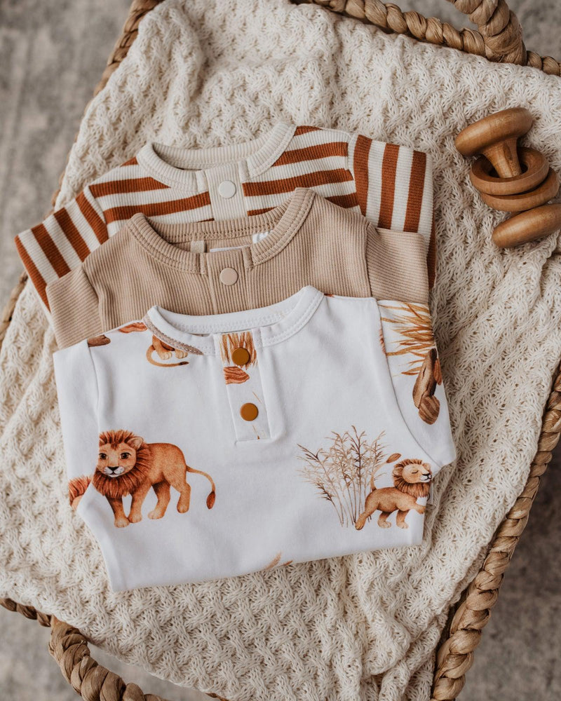 Footed Pyjama - Lion-FOOTIE-SNUGGLE HUNNY-Mili & Lilies