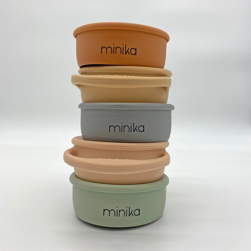 Snack Cup With Lid - Sage-SNACK CUP WITH LID-Minika-Mili & Lilies