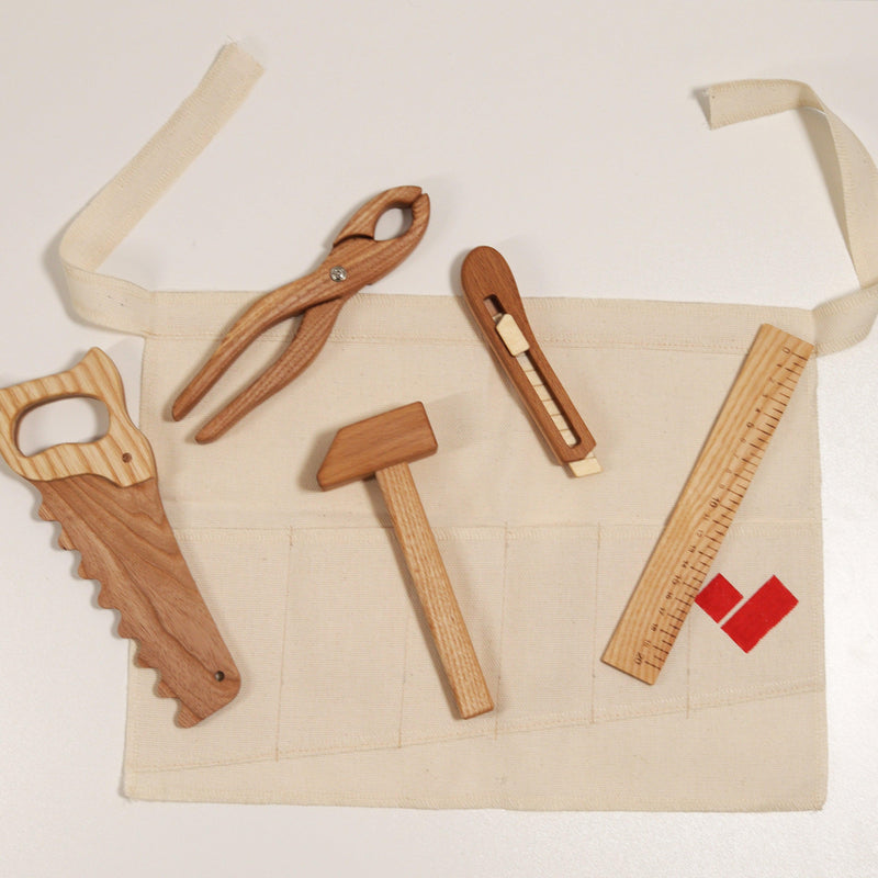 Handmade Wooden Tool Set-Wood toy-Poltora Stolyara-Mili & Lilies