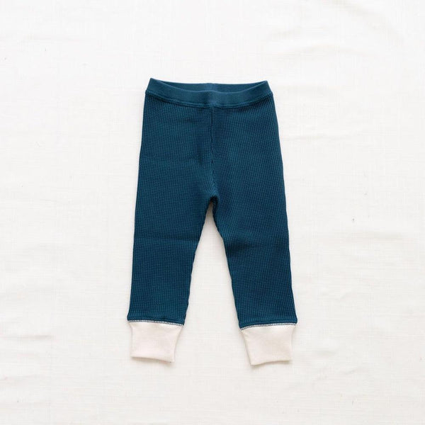 Waffle Home Pant Solid - Ocean-Pant-Fin and Vince-Mili & Lilies