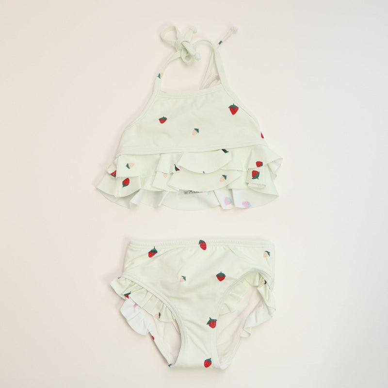 Two Piece Island Bikini Swimsuit - Strawberries-Swim-Fin and Vince-Mili & Lilies