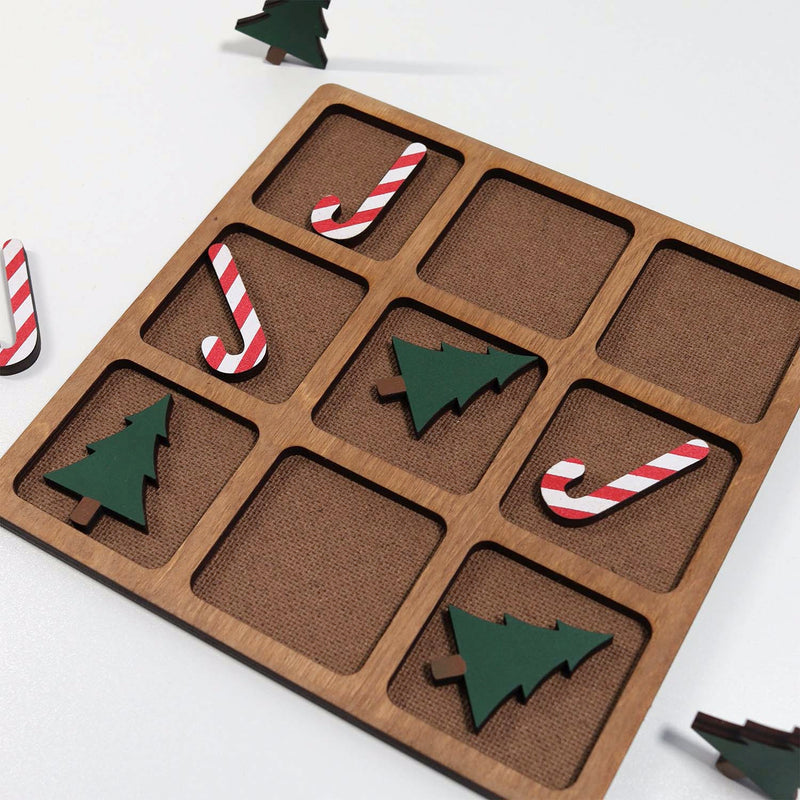 Candy Cane Vs. Christmas Trees Tic-Tac-Toe-Tic-Tac-Toe-This & That ETC.-Mili & Lilies