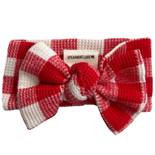 Spearmintlove RED PLAID CHRISTMAS MILI AND LILIES 