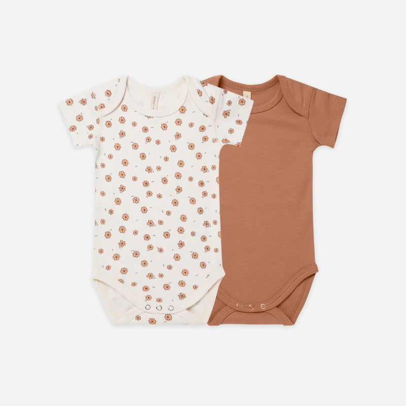 Jersey Bodysuit 2-Pack - Daisy Confetti | Amber-Bodysuit-QUINCY MAE-Mili & Lilies