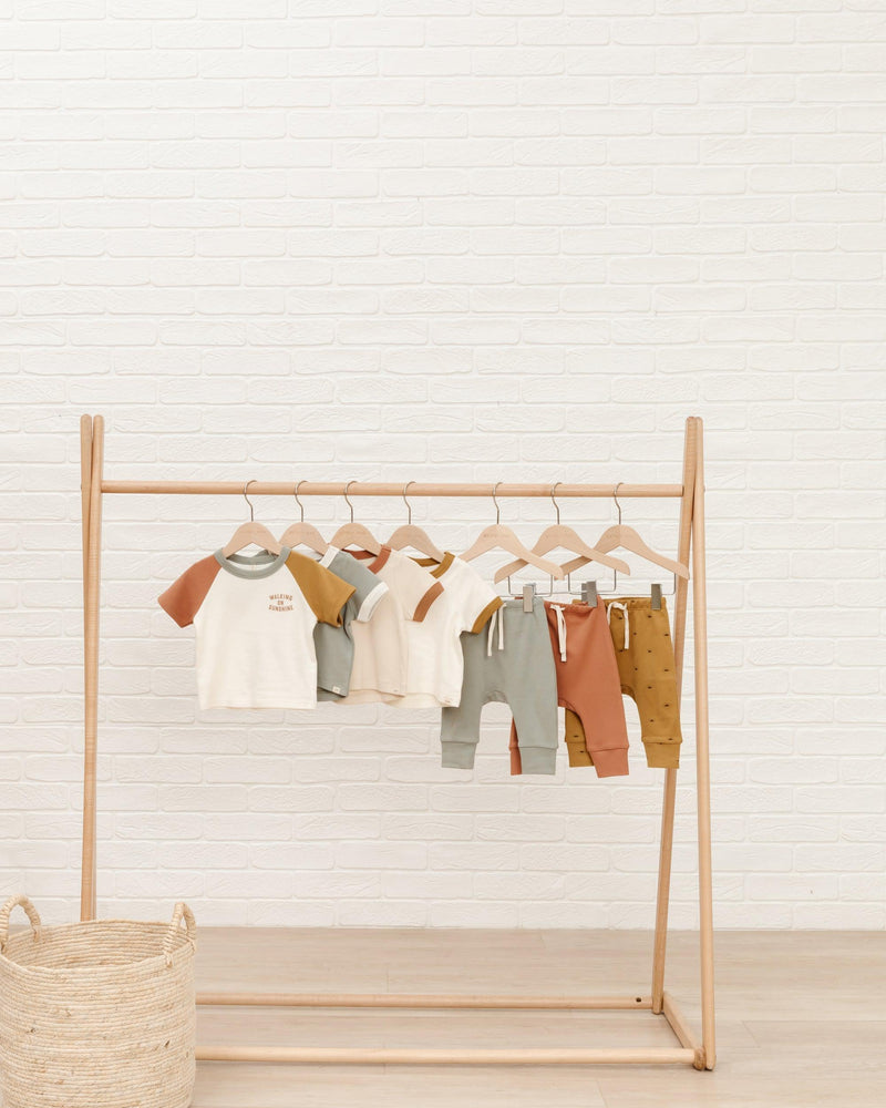 Raglan Short Sleeve Tee - Color Block-T-SHIRT-QUINCY MAE-Mili & Lilies