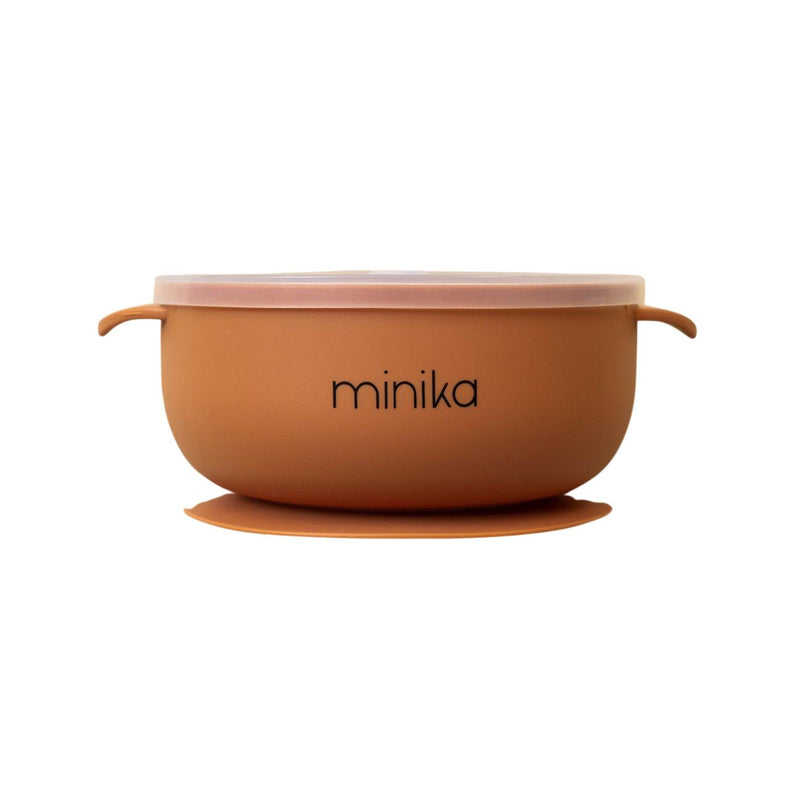 Silicone Bowl With Lid - Ginger-SILICONE BOWL WITH LID-Minika-Mili & Lilies