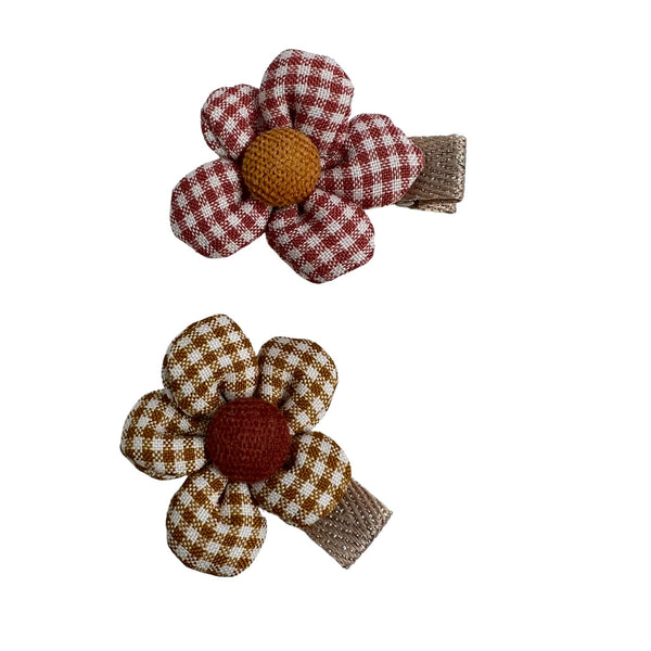Tilly Gingham Clip | Alligator Clip - Pink-CLIP-Little and Fern-Mili & Lilies