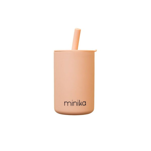 Cup With Straw And Lid - Blush-CUP WITH STRAW AND LID-Minika-Mili & Lilies