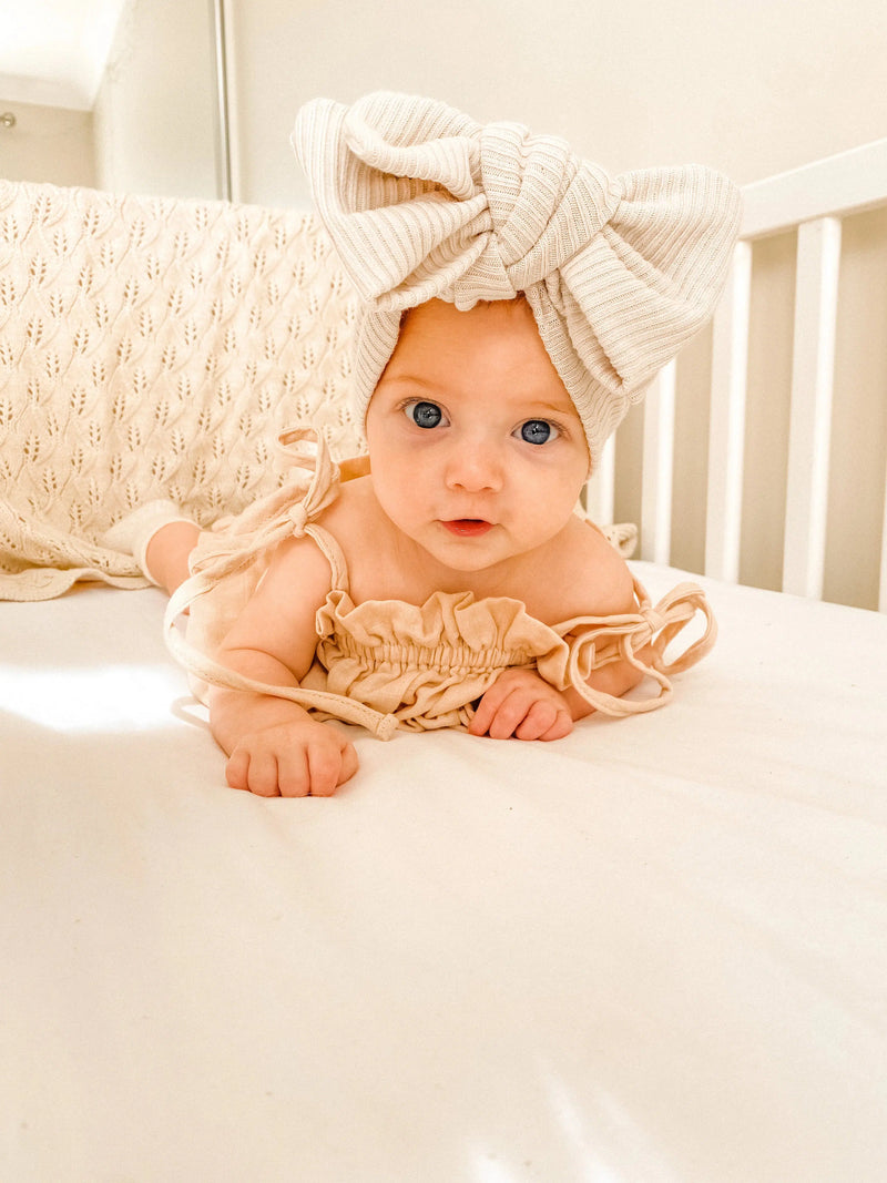 Avery Rib Topknot - Bone-Topknot-Little and Fern-Mili & Lilies