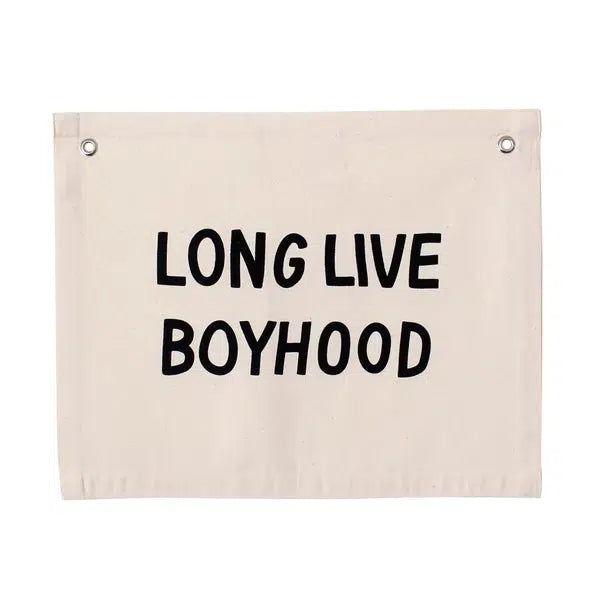 Long Live Boyhood Banner - Natural-Banner-Imani Collective-Mili & Lilies
